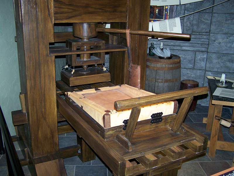 printing press german inventions